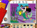 [Скриншот: Disney's Digital Coloring Book: Disney's The Little Mermaid]