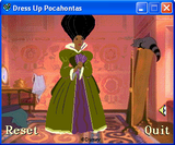 [Скриншот: Dress Up Pocahontas]