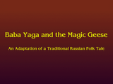 [Скриншот: Magic Tales: Baba Yaga and the Magic Geese]